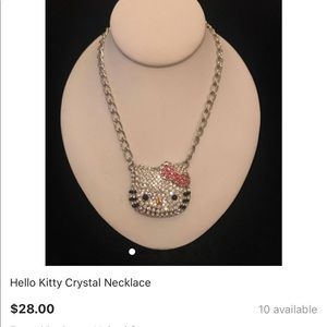 Hello Kitty rhinestone necklace